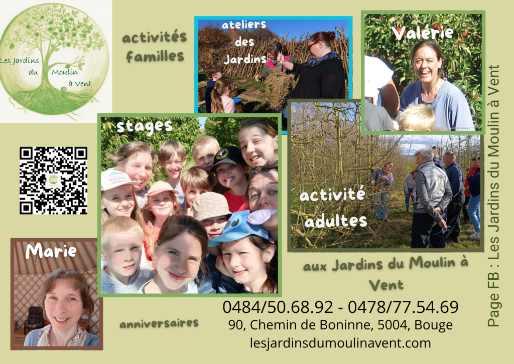 C&rsquo;est la rentrée aux Jardins du Moulin à Vent&nbsp;;-)